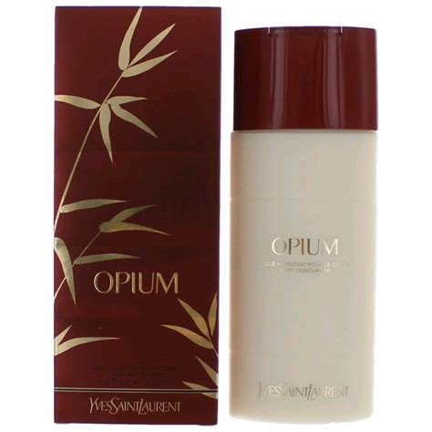 ysl opium body moisturiser.